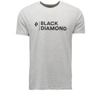 BLACK DIAMOND Mini Stacked Ss Tee - Homme - Gris - taille M- modèle 2025