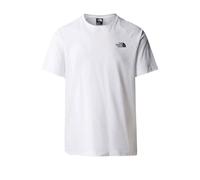 T-shirt homme blanc dos imprimé - The North Face - coupe droite - manches courtes - 100% coton recyclé XL