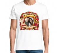 T-Shirt Homme Blanc Période d'Essai Terminée Embauchés pour la Vie Personnalisable avec Votre Photo | Tee Shirt Coton Peigné 185 g/m² Col Rond XS à 5XL | Manches Courtes Oeko-TEX