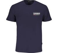 T-shirt homme bleu - Regular Fit, 100% coton bio, col rond, taille : S Couleur : Blu