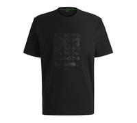 T-shirt Homme BOSS en Coton Interlock avec Motif Circulaire Artistique - Noir - Style Moderne et Confort S