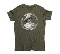 T-shirt homme Boss Hogg - Hazzard et The Dukes - Ligne Vintage - Coton biologique 140 g/m², Vert kakhi, Medium