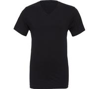 Canvas - T-shirt à col V 100% coton - Homme (M) (Noir) - UTBC2595 Noir