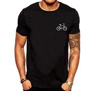 T-Shirt Homme Casual Dessin Animé Bicyclette T-Shirt à La Mode à Manches Courtes pour MâLe ÉTé Rétro T-Shirt Simple Dome De Sport Tee Shirt De Couleur Unie Chemise Blouse Hauts Tops