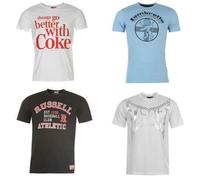 T-Shirt Homme - COCA COLA - Lot de 4 - 100% Coton - Manches Courtes - Multicolore S