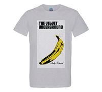 T-Shirt Homme Col Rond Coton Bio The Velvet Underground Andy Warhol Rock 70's Vintage