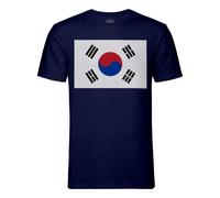 T-Shirt Homme Col Rond Drapeau Coree Du Sud Football Sport Equipe Nationale