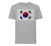 T-Shirt Homme Col Rond Drapeau Coree Du Sud Football Sport Equipe Nationale