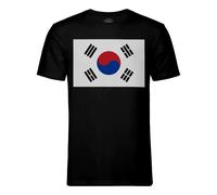 T-Shirt Homme Col Rond Drapeau Coree Du Sud Football Sport Equipe Nationale