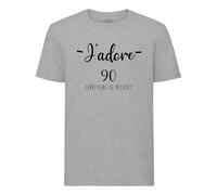 T-Shirt Homme Col Rond J'adore 90 Territoire De Belfort Departement France Region