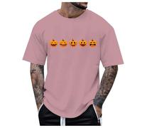 T Shirt Homme Col V Halloween Costume Homme, T-Shirt Halloween 3D Manches Courtes en Tissus Composites Confortable pour Sport Et Loisirs Motifs Sanglants Et Zombies Effrayant Fête Costumée