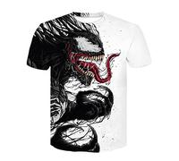 T-Shirt Homme Crâne Noir Squelette Punk Rock Gun Bleu Impression 3D Vintage Vêtements Été Hauts Blancs, D-628, L