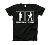 T-Shirt Homme Doux Chemise Fitness Bassiste Ton Mari Mon Mari Col Rond T-Shirts De Sport pour Hommes pour Gym Séchage Rapide Running 3XL
