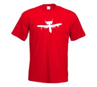 T-Shirt Homme Drone Militaire Avion Imprimé Design