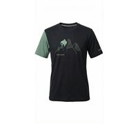 T-shirt homme en Merino à manches courtes Sensor Hanibal Merino Air noir/vert basilic XL