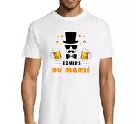 T-Shirt Homme “Équipe du Marié” - EVG - Bière - Tee-Shirt Groupe - Mariage & Cérémonie Taille S