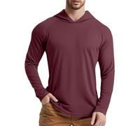 T Shirt Homme Ete - T-Shirt Homme Confortable pour Course Fitness et Randonnée en Coupe Ajustée à Manches Longues Haut Décontracté Absorbant