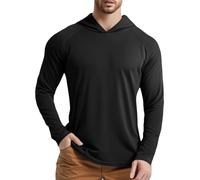 T Shirt Homme Ete - T-Shirt Homme Confortable pour Course Fitness et Randonnée en Coupe Ajustée à Manches Longues Haut Décontracté Absorbant