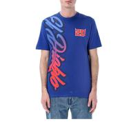 T-Shirt Homme Fabio Quartararo Big El Diablo FQ20 Officiel MotoGP (FR/ES, Alpha/Lettres, TG, Taille Normale, Taille Normale, Bleu)