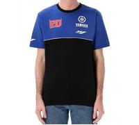 T-shirt homme Fabio Quartararo Yamaha Moto GP - coupe horizontale - Bleu - XL XXL