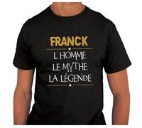 T-shirt homme - Franck - Col rond - 100% coton - Manches courtes XXXXL
