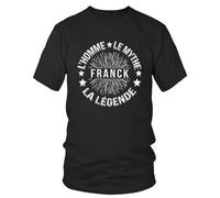 T-shirt homme - Franck | L'Homme Le Mythe La Légende - 100% coton - Col rond - Manches courtes S