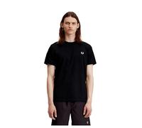 T-shirt homme Fred Perry Black Rear Powder Laurel Graphic Tee, Noir , Medium