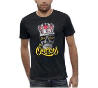 T-shirt homme GOD SAVE THE QUEEN - PIXEL EVOLUTION - Coupe ajustée - Noir L