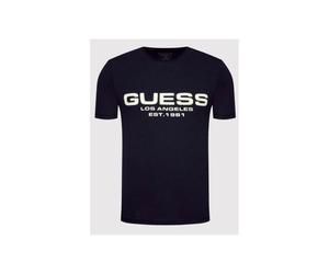 T-shirt Homme GUESS Noir Super Slim Fit avec Logo S