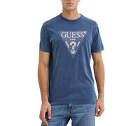 T-Shirt Homme GUESS Triangle Shirt PENNANT BLUE L