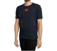 T-Shirt Homme - HUGO - uni - Bleu foncé - Manches courtes - Col arrondi XXL