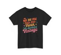 T-shirt Homme Humour Vintage - ""Je ne me fais pas vieux"" - Tee-Shirt Rétro Anniversaire 40 50 60 Ans Unisexe : Couleur - Black, S