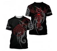 T-Shirt Homme imprimé en 3D avec Un Scorpion Tee-Shirt décontracté drôle à Motif Animalier T-Shirt d'été Unisexe à Manches Courtes pour la Rue