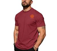 T-shirt homme imprimé Farm Equipment Enthusiast, confortable lavable en machine, Convient pour le travail au quotidien, training(Red,XL)