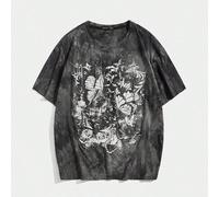 T-shirt homme imprimé papillon tie-dye en coton, style Y2K, école Attention : en raison du processus de teinture particulier, chaque vêtement est uniqueL,M,S,XL,XS,XXLTie dye,PapillonÉtoffe