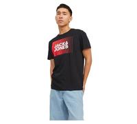 T-shirt homme JACK & JONES Bestseller A-S Jjecorp avec logo Play, col rond, noir M