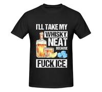 T-shirt homme « Je prendrai mon whisky pur parce que merde à la glace »