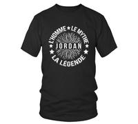 T-shirt homme - JORDAN - Le Mythe La Légende - 100% COTON - Col arrondi - Manches courtes S