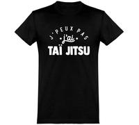 T Shirt Homme j'peux Pas J'Ai taï Jitsu | Imprimé en France, Cadeau fête des pères Homme Humour Papa Anniversaire Original Rigolo Humoristique (M,Black)