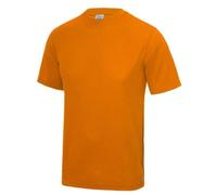 T-shirt homme - JUST COOL - Orange - 100% polyester - Anti-transpirant - Coupe sportive XXL