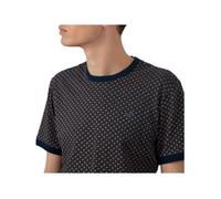 T-shirt homme KAPORAL NEIL bleu fleuri 100% coton - manches courtes et col rond L
