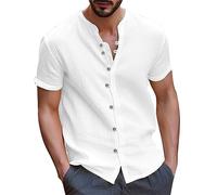 T-Shirt Homme- Les Chemises HabilléEs à Manches Courtes Style Plage Conviennent GéNéRalement Aux Chemises DéContractéEs d'affaires Extensibles Et Infroissables