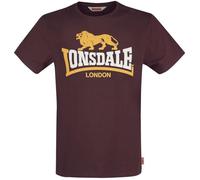 T-shirt Homme Lonsdale London Holmpton - Bordeaux - Manches courtes - Coupe standard L