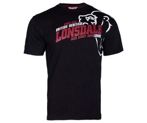 T-shirt homme - Lonsdale - Walkley - Noir - Manches courtes - Col arrondi S