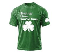 T Shirt Homme,Maglietta Grafica per il Giorno di San Patrizio, a Maniche Corte, Casual, Girocollo, Con Stampa celebrativa Della Festa irlandese