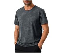 T Shirt Homme Manche Courte avec Col Rond De Course Séchage Rapide Léger Top Durable Men's Sports Short Sleeve Lightweight and Breathable Ideal for Running and Gym