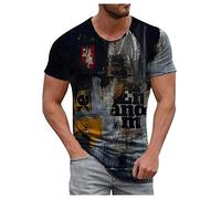 T-Shirt Homme Manche Courte - Marque, Noir, Blanc, Oversize, Friends, Personnalisé, Couple - Pas Cher
