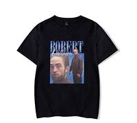 T-Shirt Homme Manches Courtes - Robert Pattinson Tshirt - Classics Tee Shirt Unisexe - Idées Cadeaux pour Dames/Filles