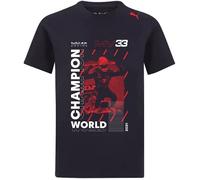 T-shirt Homme Max Verstappen Champion du monde Aston Martin Racing Formula Team RedBull Officiel F1 S