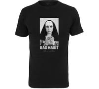 T-shirt homme - MISTER TEE - BAD HABIT - noir - col arrondi - manches courtes
